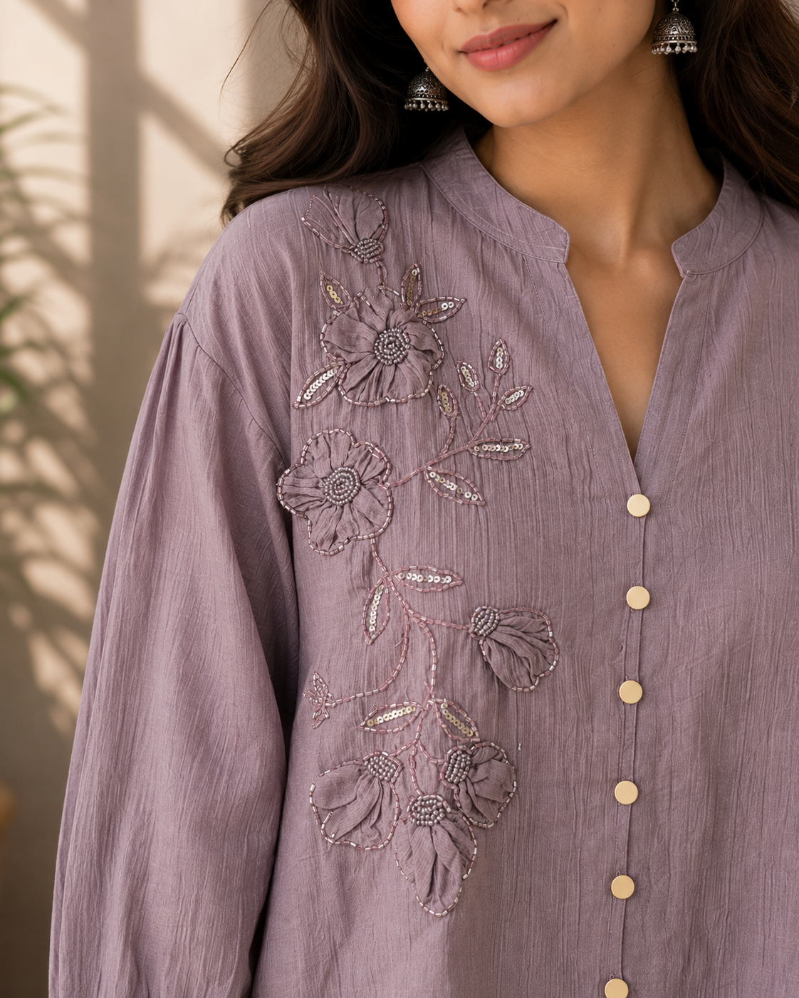 Mauve Sequence Top