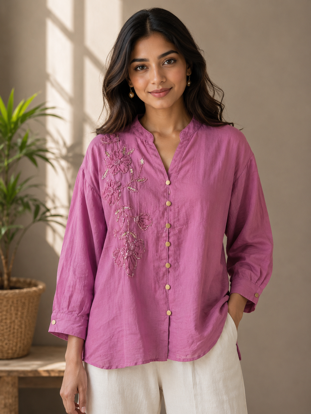 Pink Sequence Top