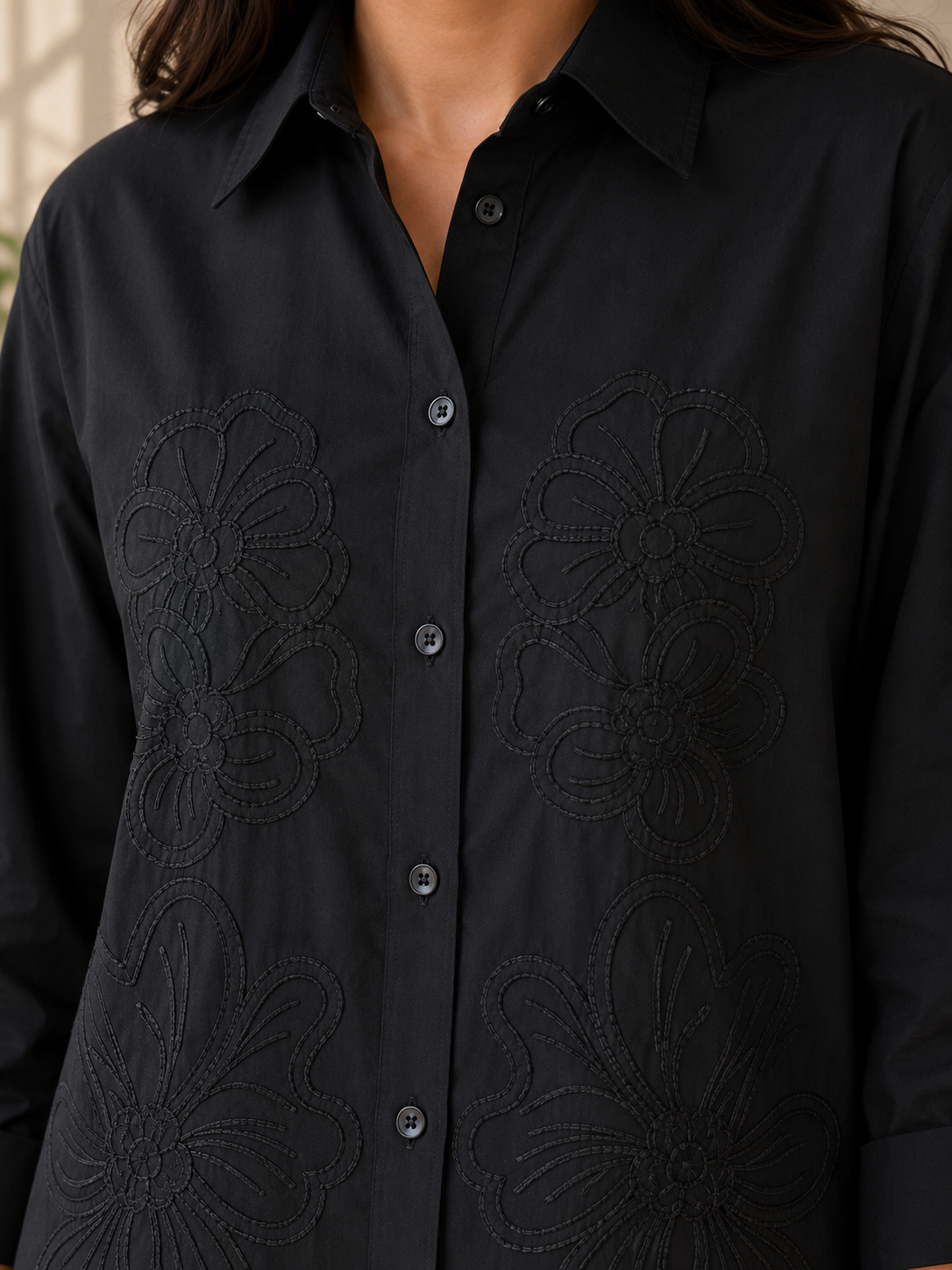 Black Cotton Shirt