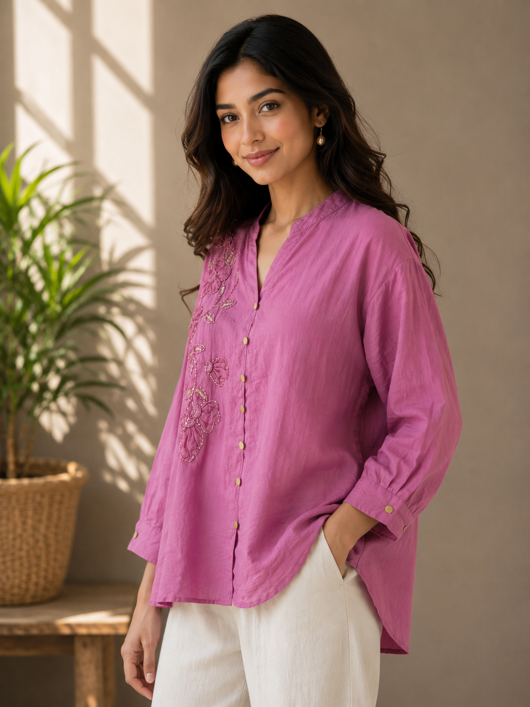 Pink Sequence Top