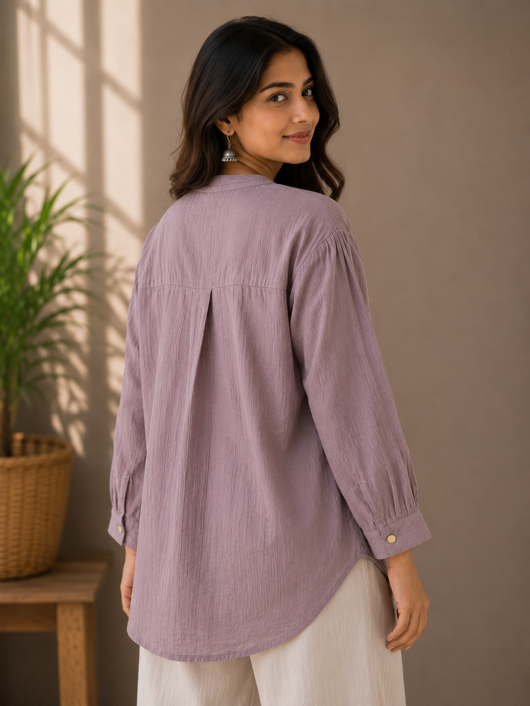 Mauve Sequence Top