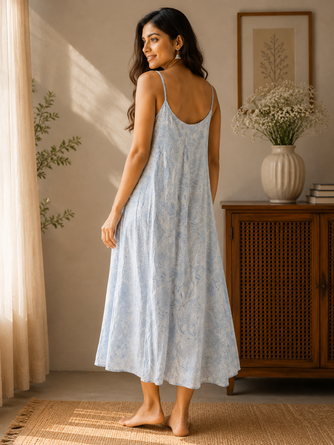 Grey Printed One Piece With Shirt