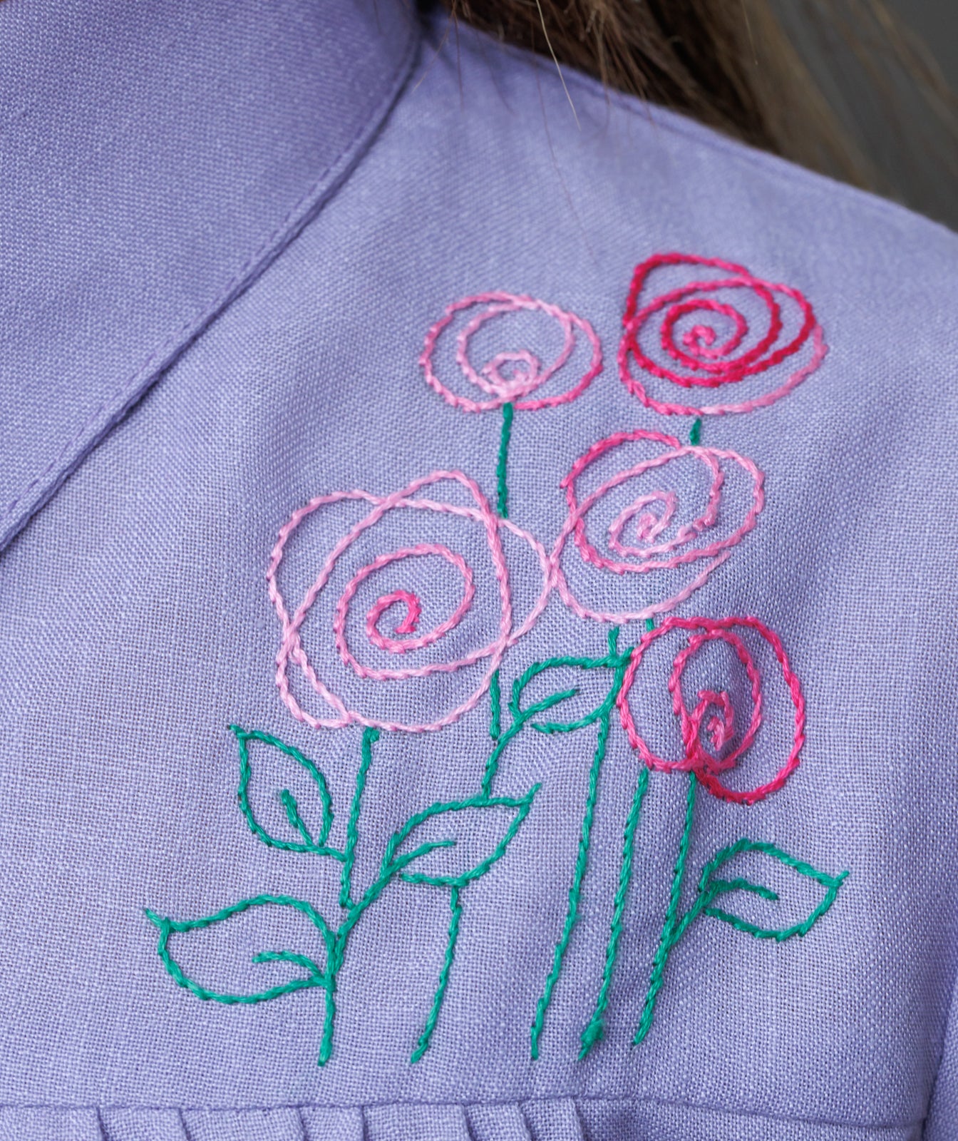 Collared One Piece Purple
