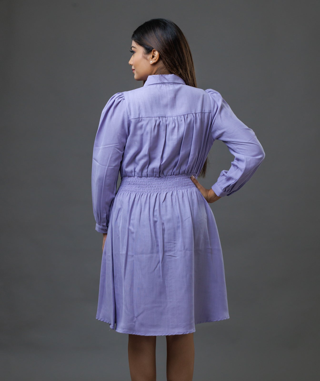 Collared One Piece Purple