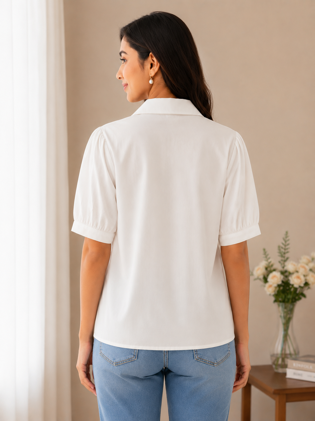White Pink Top