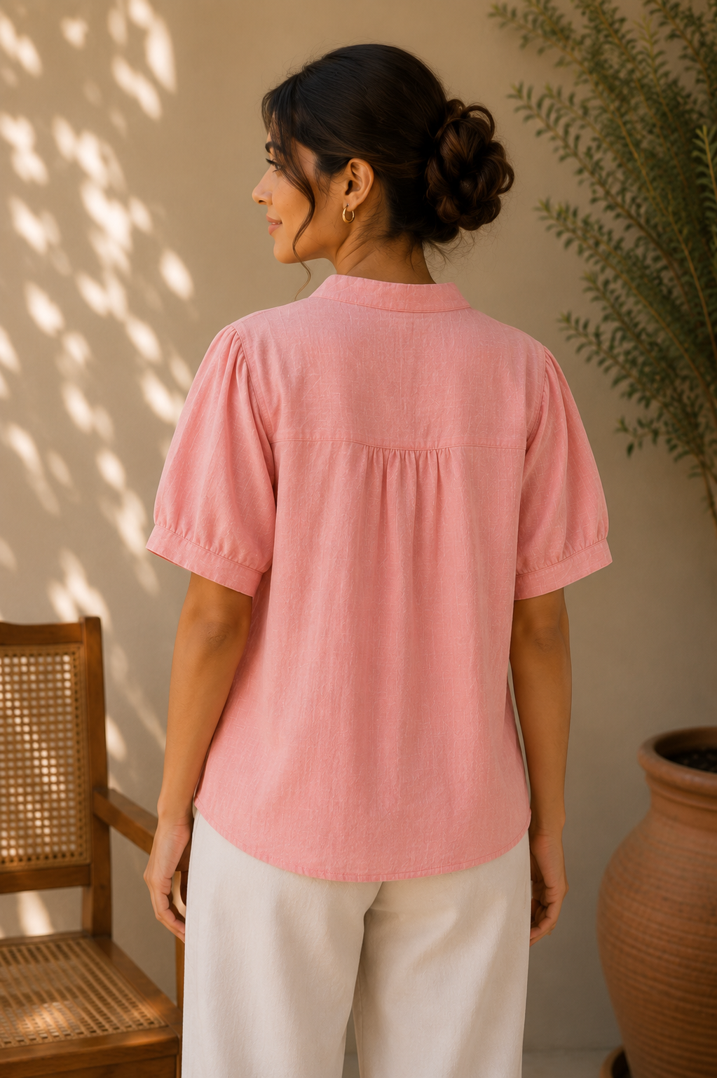Blush Pink Thread Top