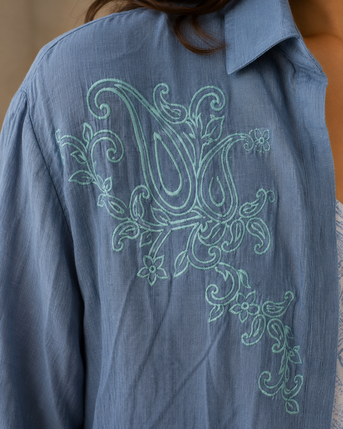 Grey Printed One Piece With Shirt
