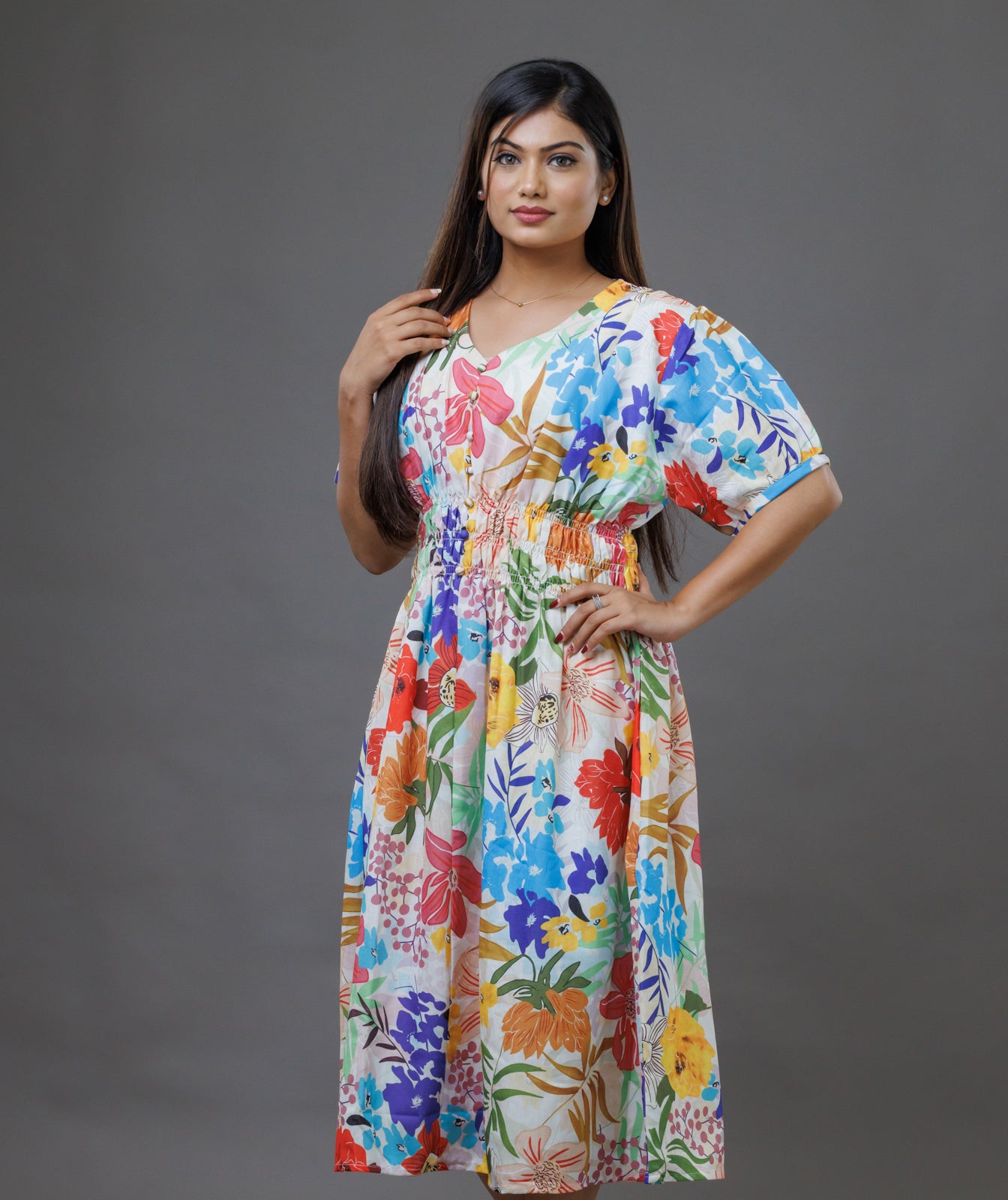 Floral  Long One Piece