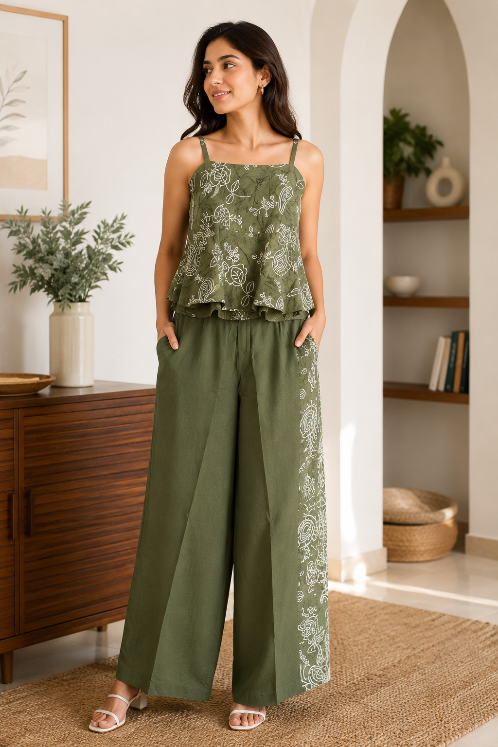 Green Leaf Co-Ord Set