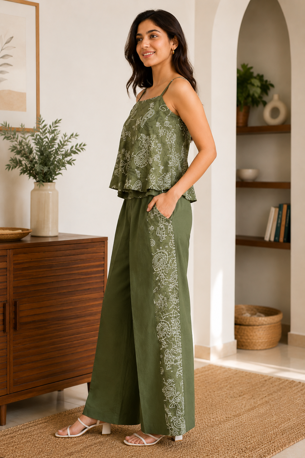 Green Leaf Co-Ord Set