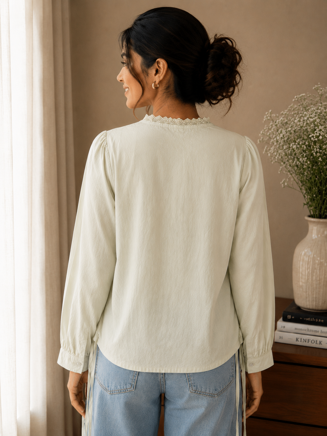 Green Cross Button Shirt