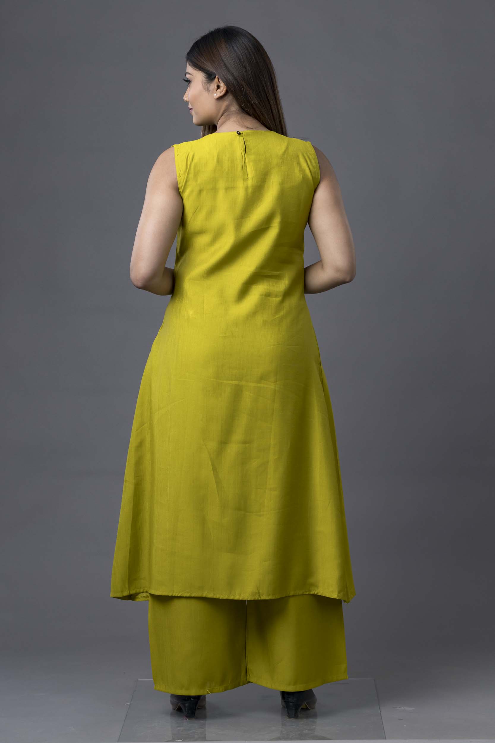 Long Co-Ord Set Parrot Green