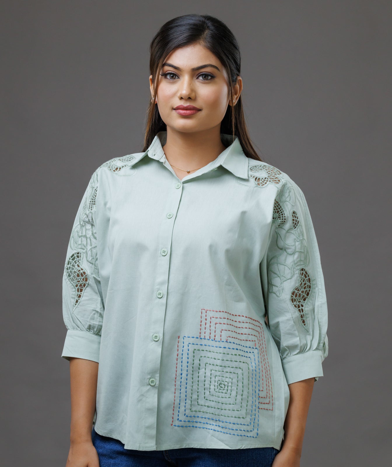 Oversized Shirt Mint Green