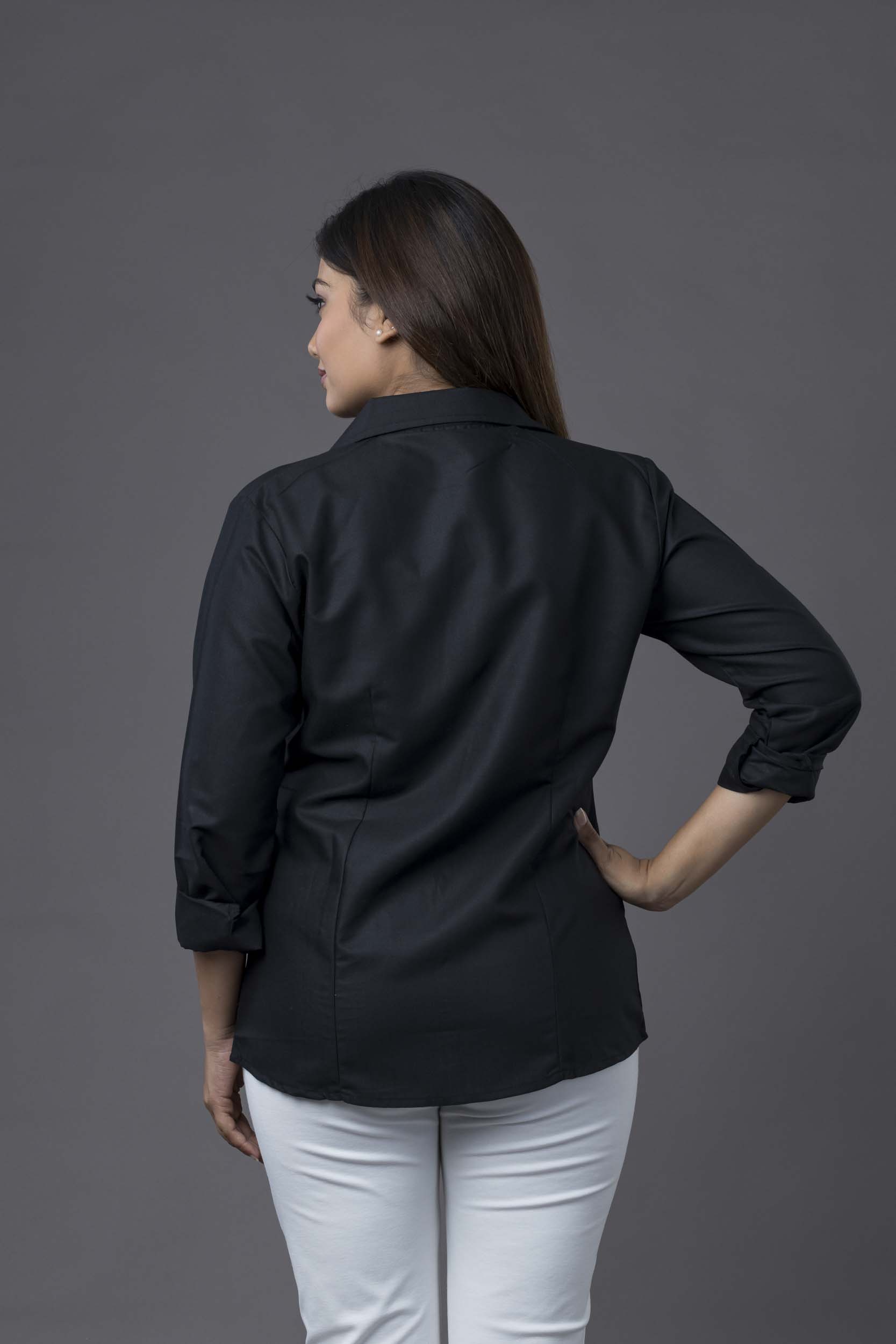 Tux Cotton Shirt Black