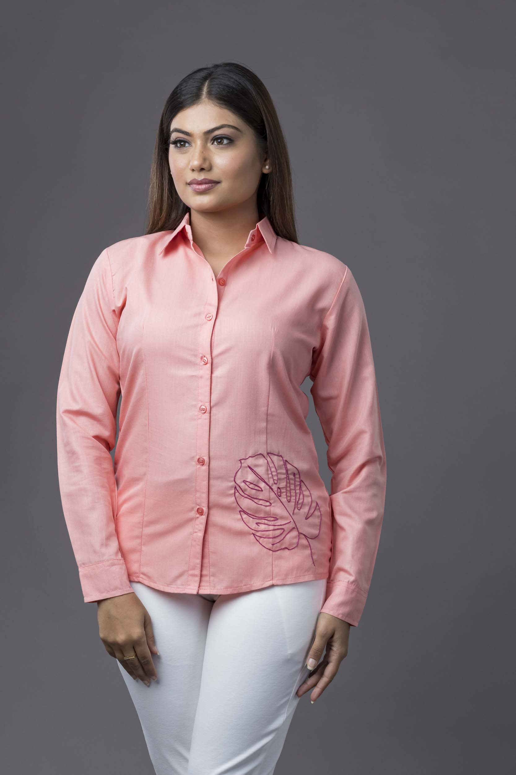 Tux Cotton Shirt Pink