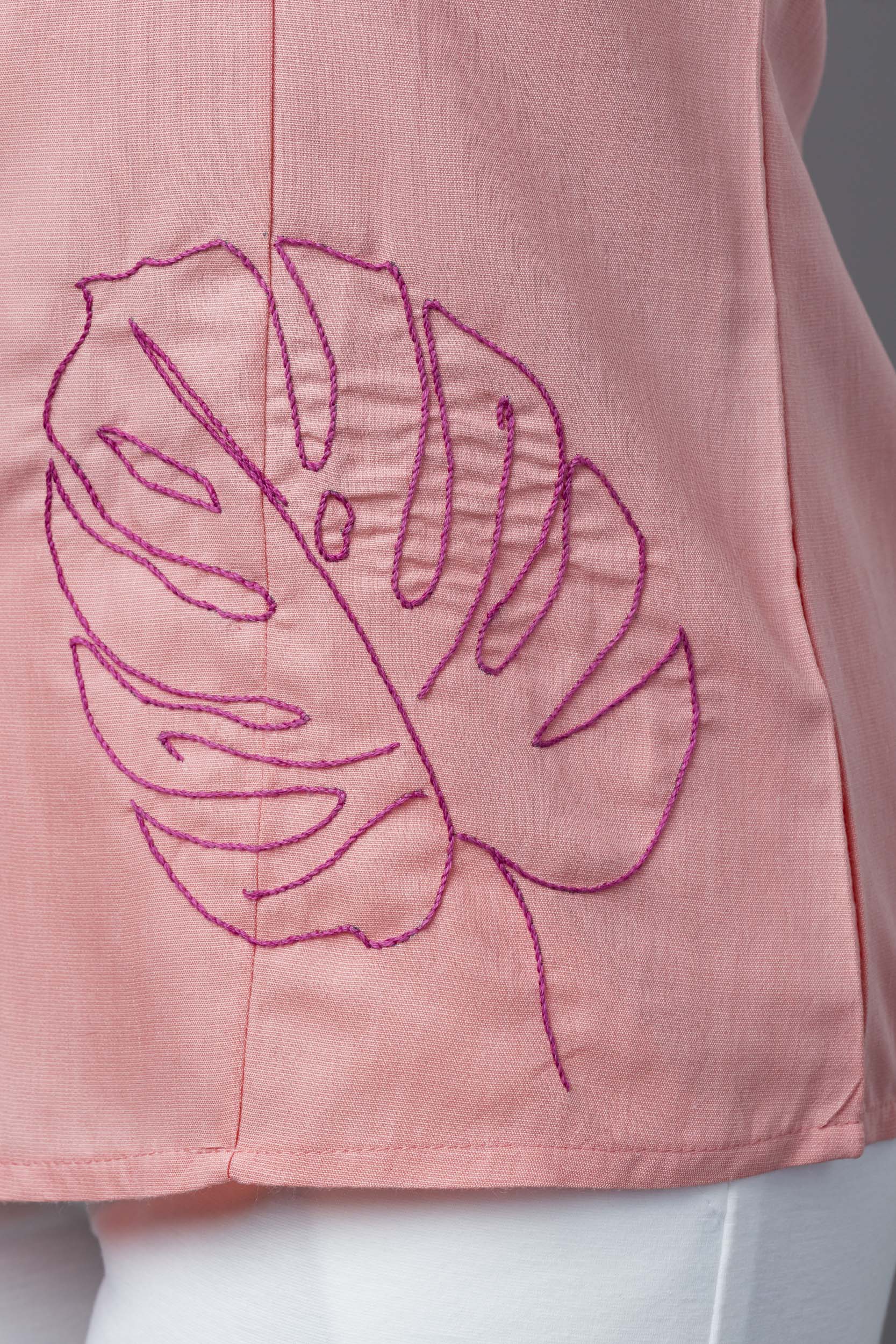 Tux Cotton Shirt Pink