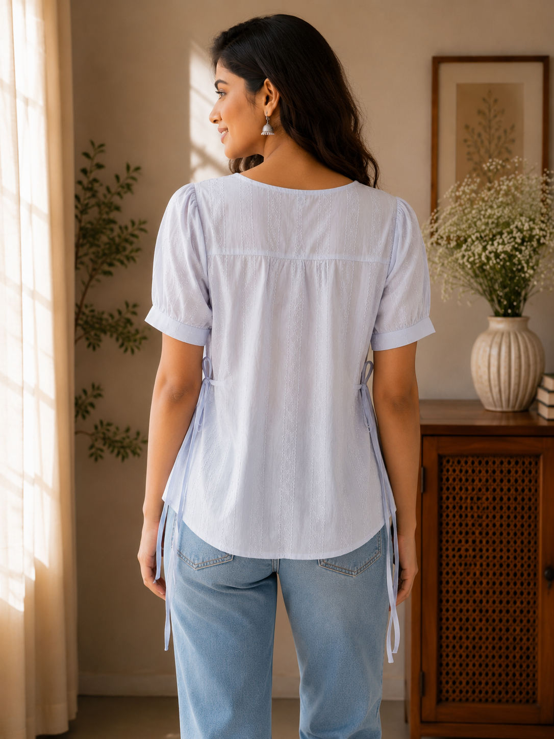 Skyblue Round Neck Shirt