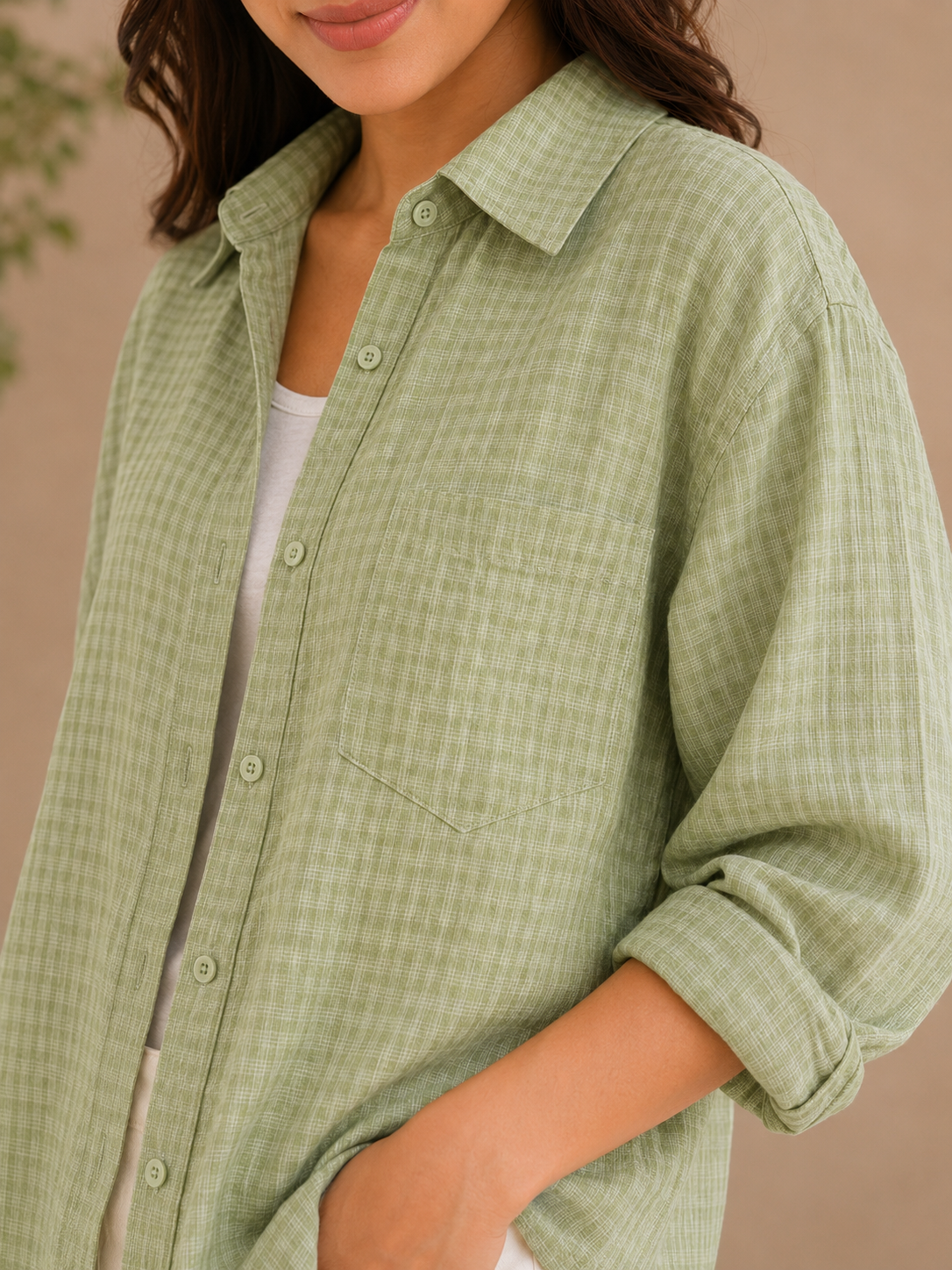Green Checks Shirt