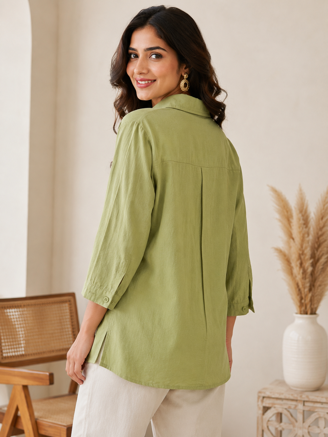 Green Pearl Work Shirt