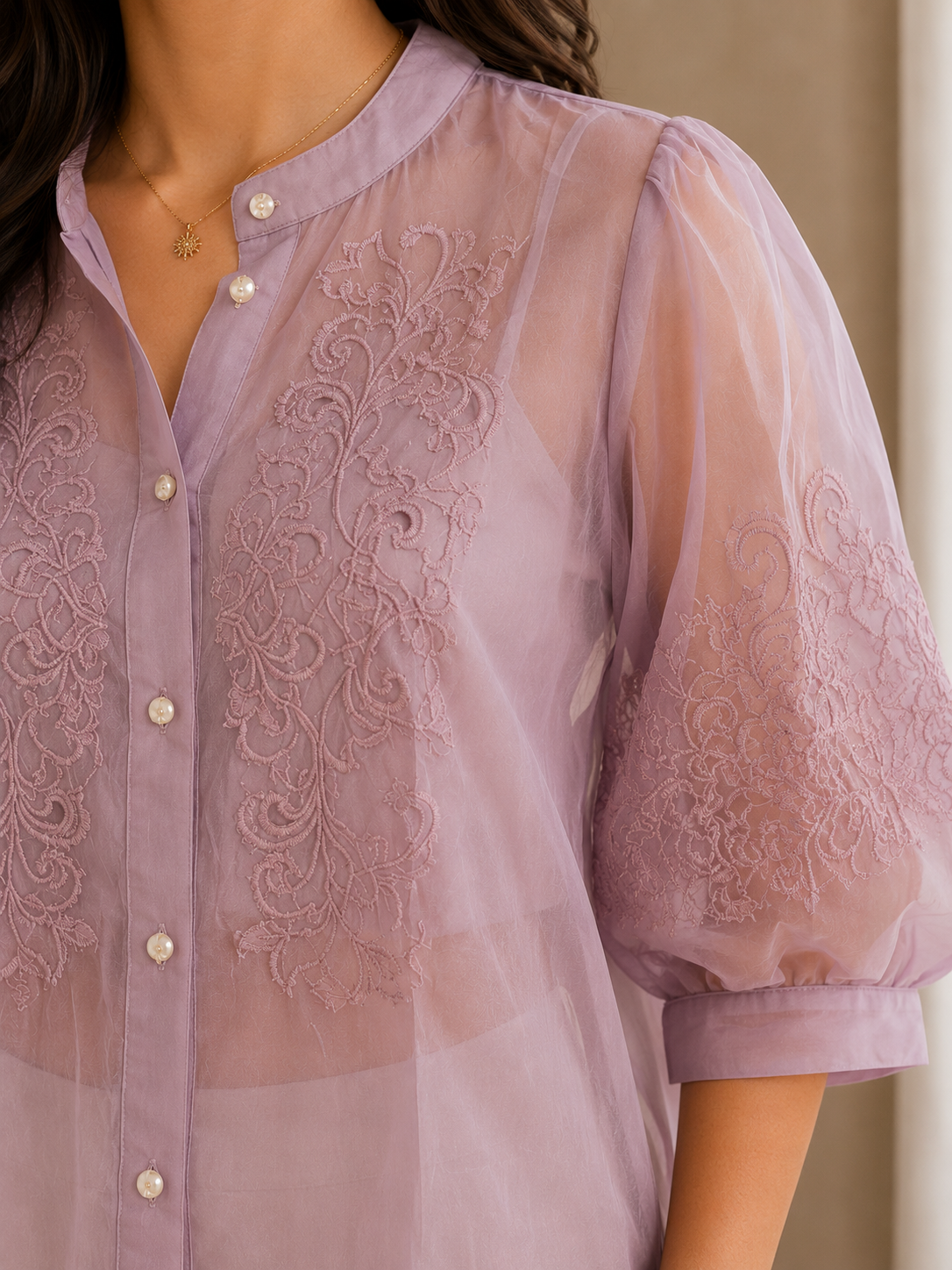Pearl Purple Cut Work Shirt