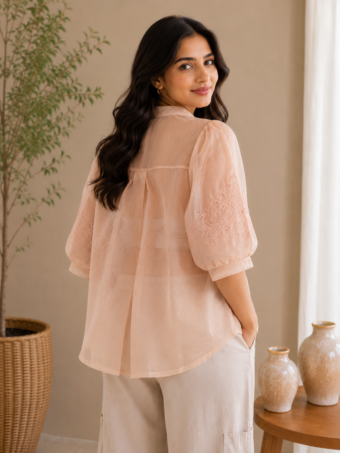 Desert Rose Cut Work Shirt