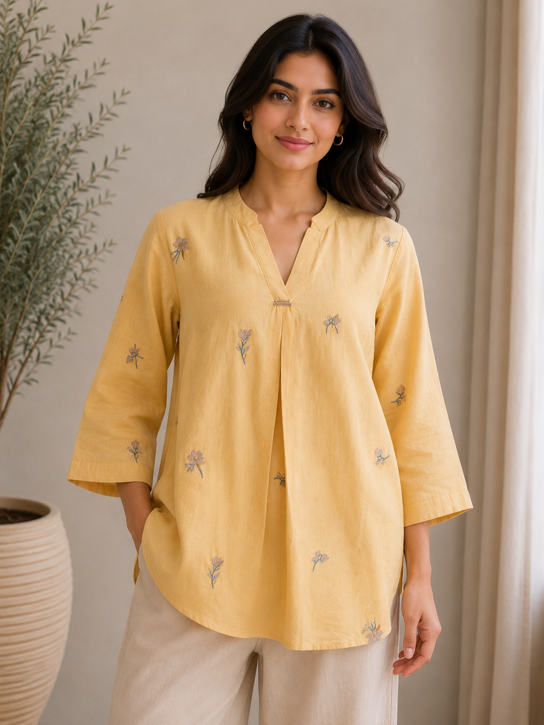 Yellow Flower Top