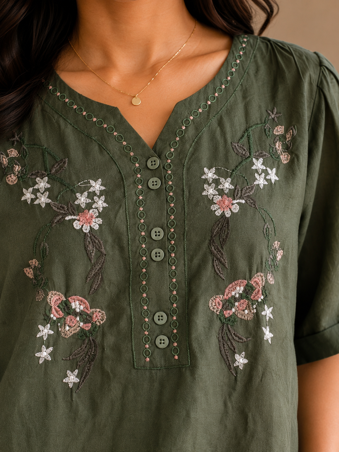 Raw Mango Embroidery Top
