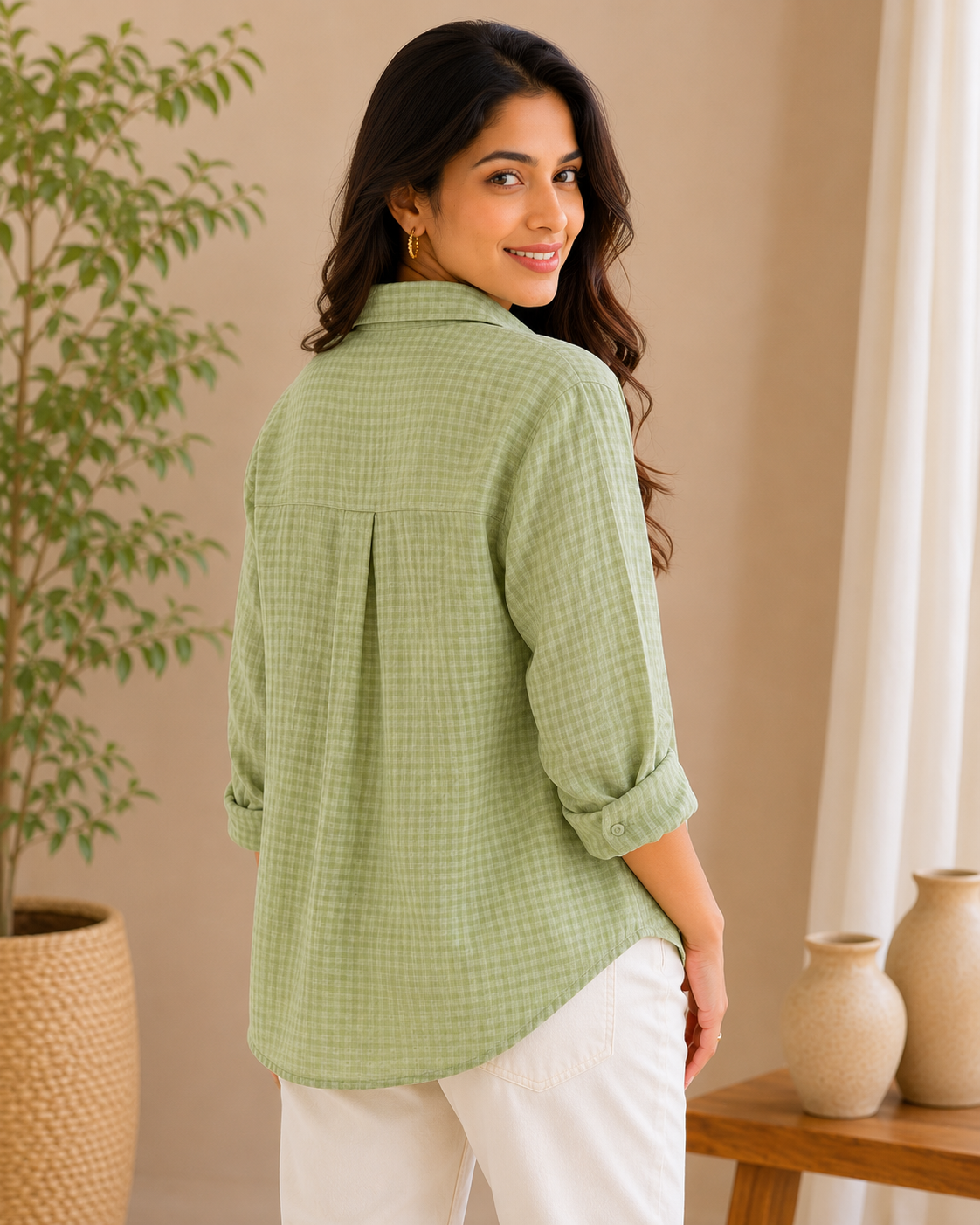 Green Checks Shirt