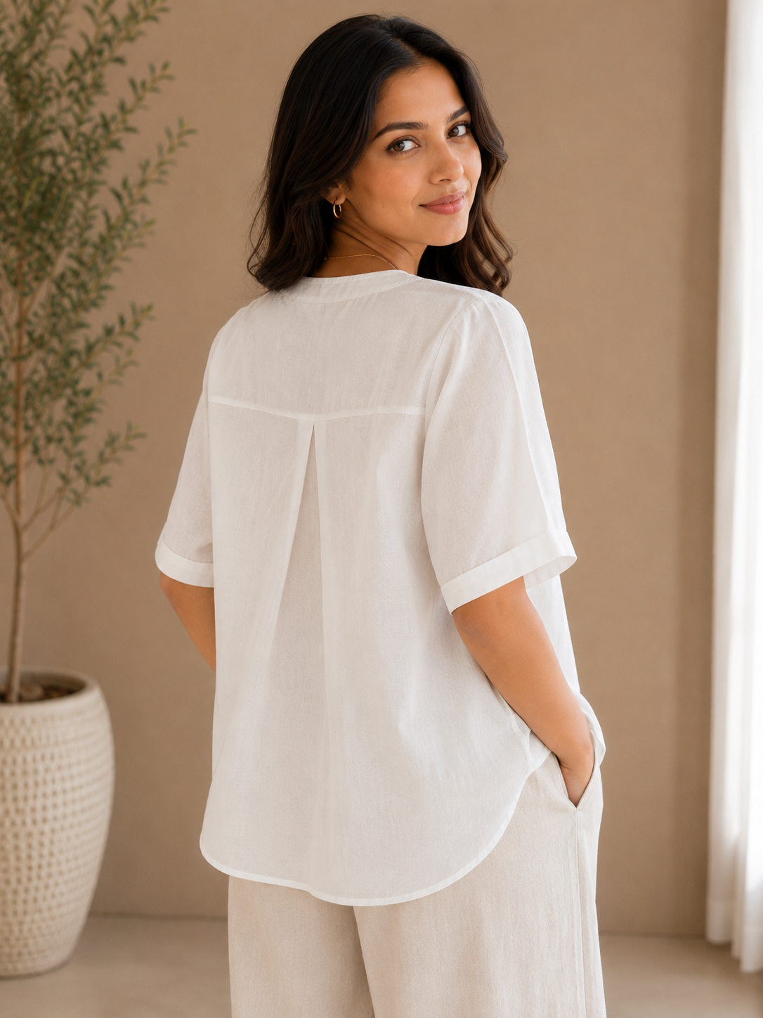 White Embroidery Top