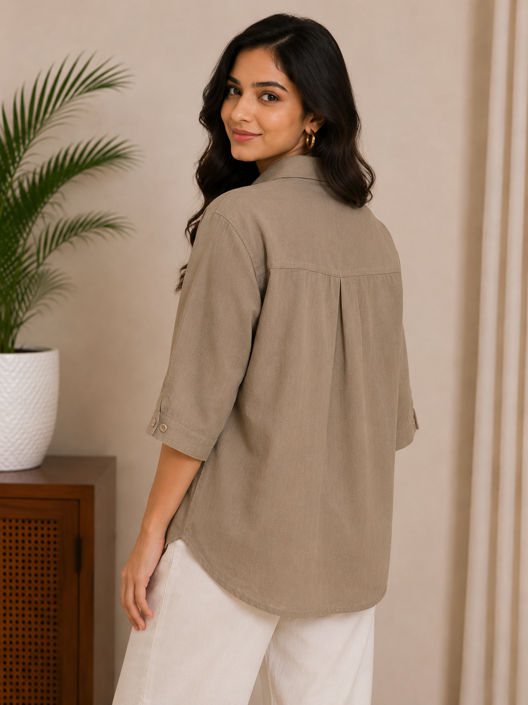 Brown Sequence Work Shirt
