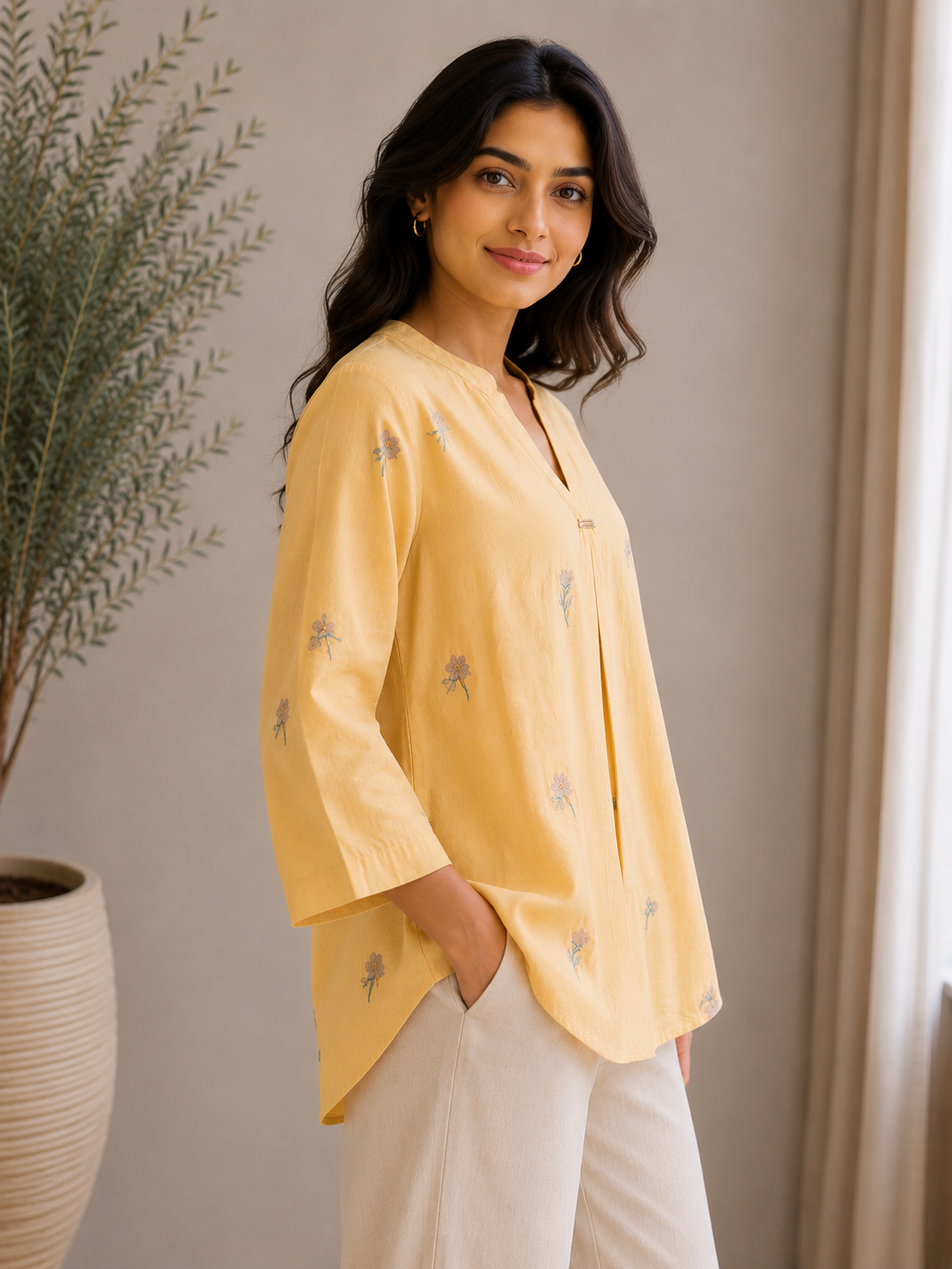 Yellow Flower Top