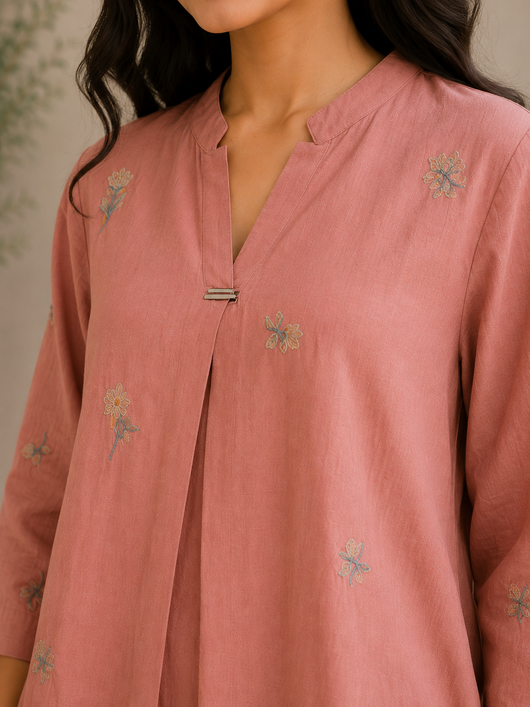 Dusty Orange Flower Top