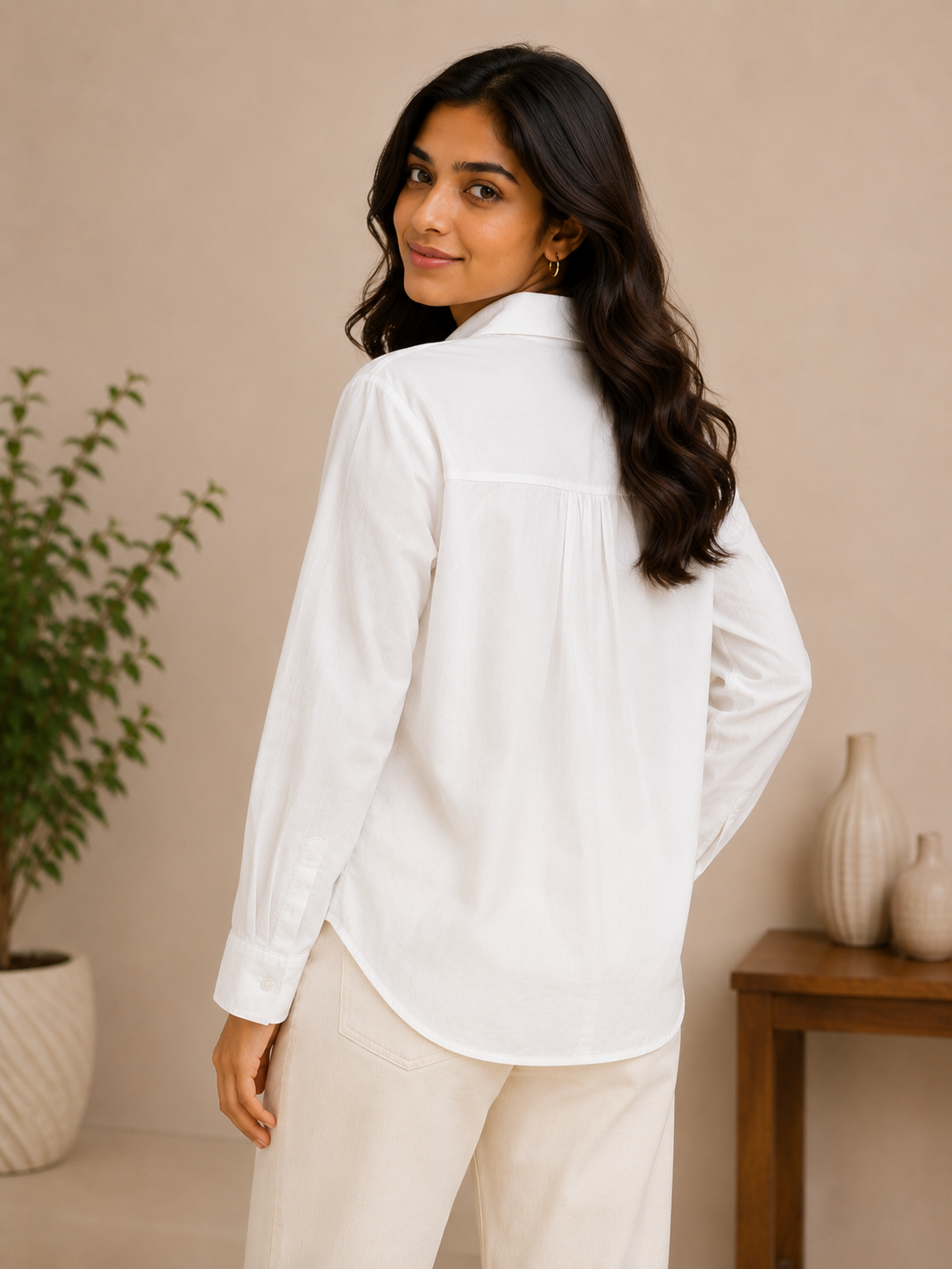 White Embroidery Shirt