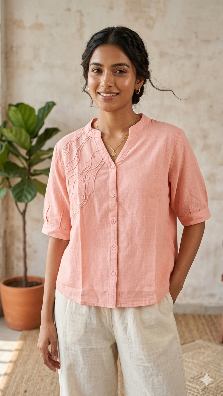 Blush Pink Thread Shirt