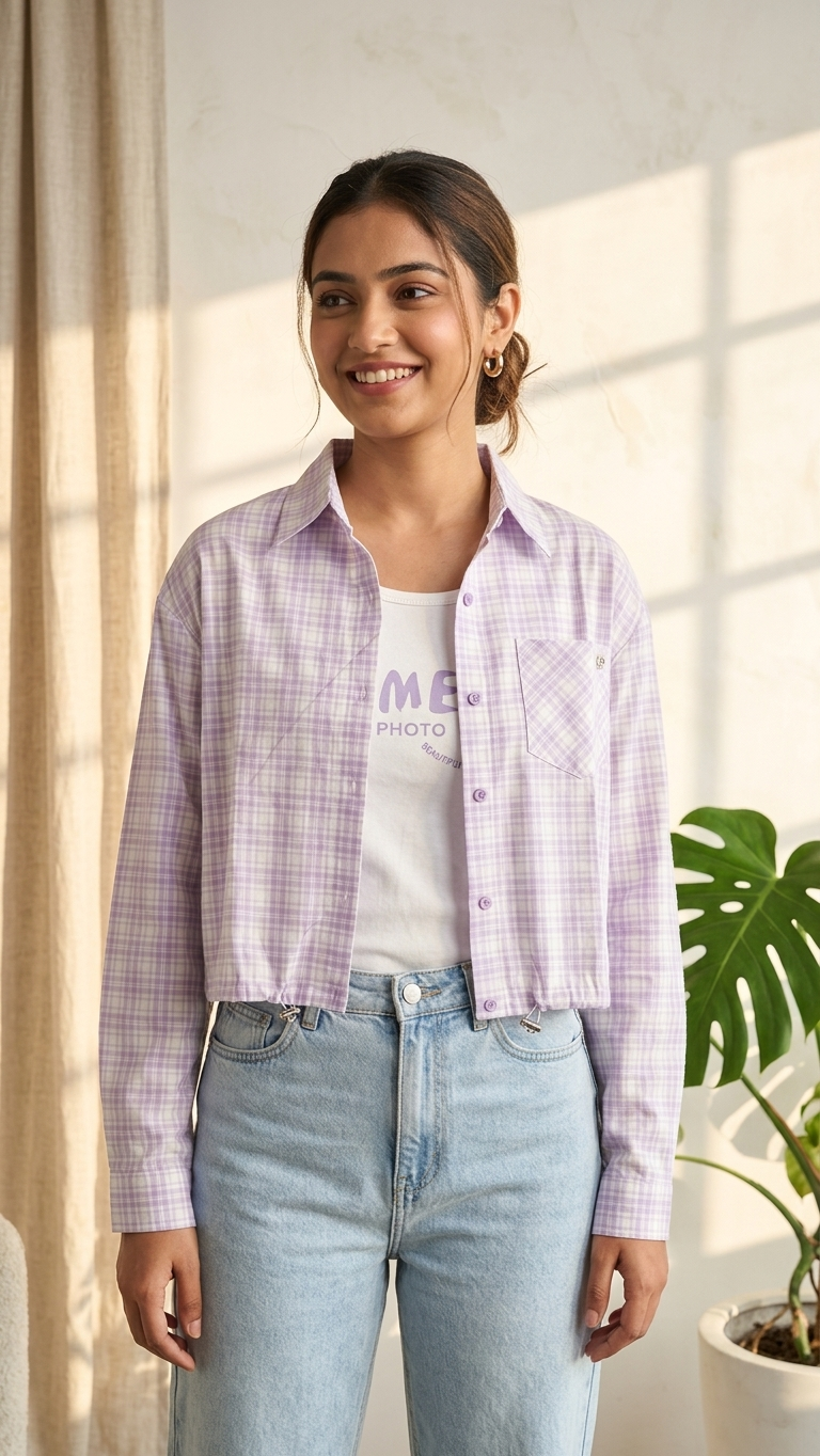 Purple Cheks Shirt