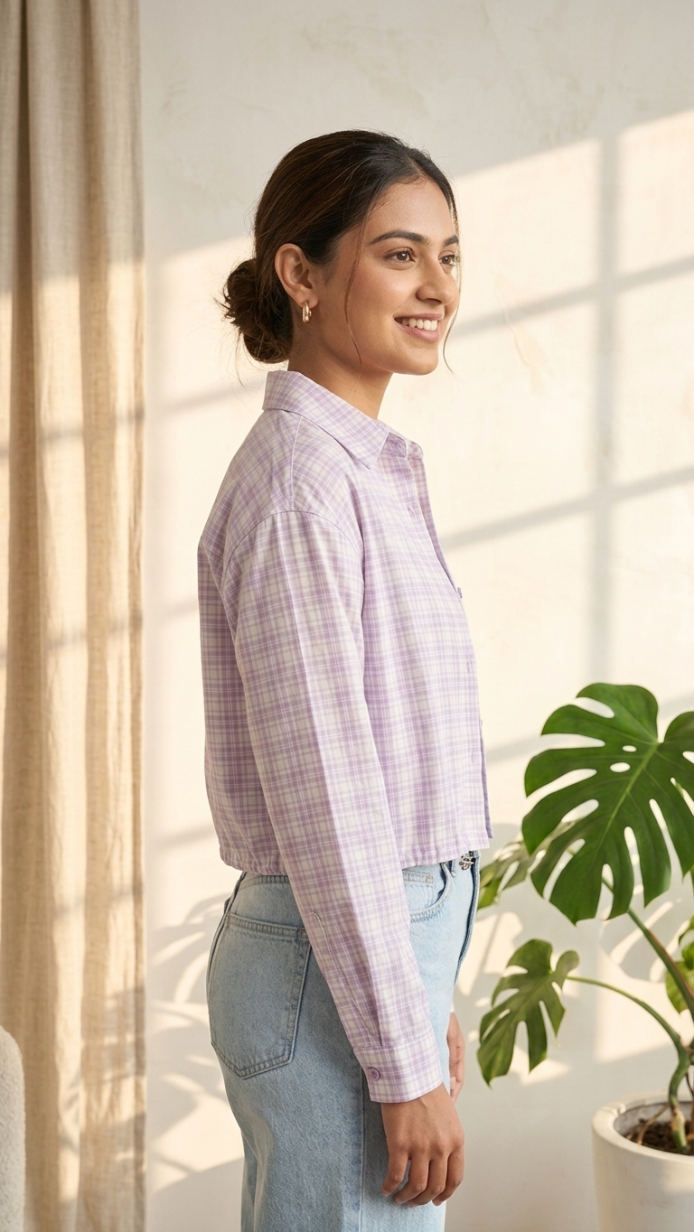Purple Cheks Shirt